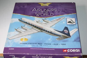 ARCHIVO DE AVIACIÓN CORGI 1:144 VICKERS VISCOUNT 803 - KLM AA30506 - Imagen 1 de 2