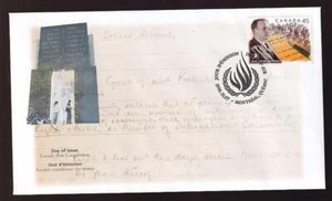 Canada FDC 1998 Human Rights-John Peters Humphrey sc#1761 - Picture 1 of 1
