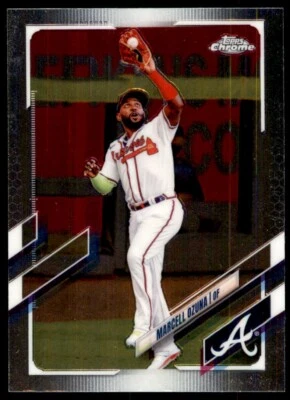 2021 Topps Chrome Marcell Ozuna Atlanta Braves #202 - Image 1 of 2