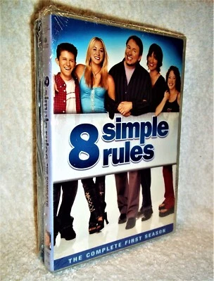 8 Simple Rules Complete Season 1 & 2 (DVD, 2014, 6-Disc) John Ritter Kaley Cuoco - Image 1 of 4