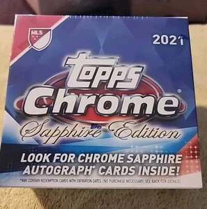2021 Topps Chrome Sapphire Edition Hobby Box MLS Major League Soccer - SEALED - Bild 1 von 3