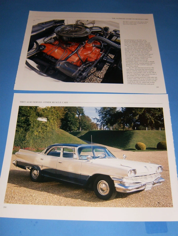 1960 年道奇飞镖先锋照片/海报套装 60 59 58 拖把 — 第 1/1 张图片