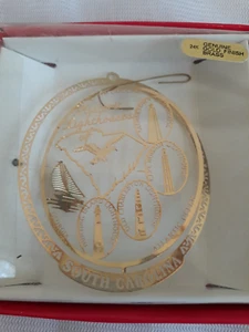Faros Históricos Carolina del Sur Ornamento Naciones Tesoros Acabado Oro 24kt - Imagen 1 de 11