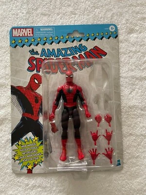 Tarjetero retro Marvel Legends 6" Amazing Spider-Man Web Wings Foto 1 de 4