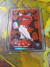 2023 Topps Update Enmanuel Valdez Ghost Ultra Rare SSP Rookie Red Sox Variation