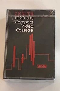 Zenith TC20 SHG Compact Video Cassette VHSC 144Ft. Mode SP 20min EP 60min Sealed - Picture 1 of 9