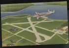 1943 Wwi Soldier Writes  Aerial-View, Lakeland Municipal Airport, Fl Postcard