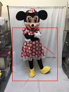 Minnie Mouse Mascot CLOTHES ONLY Birthday Halloween Disney Party Adult Costume - Picture 1 of 3