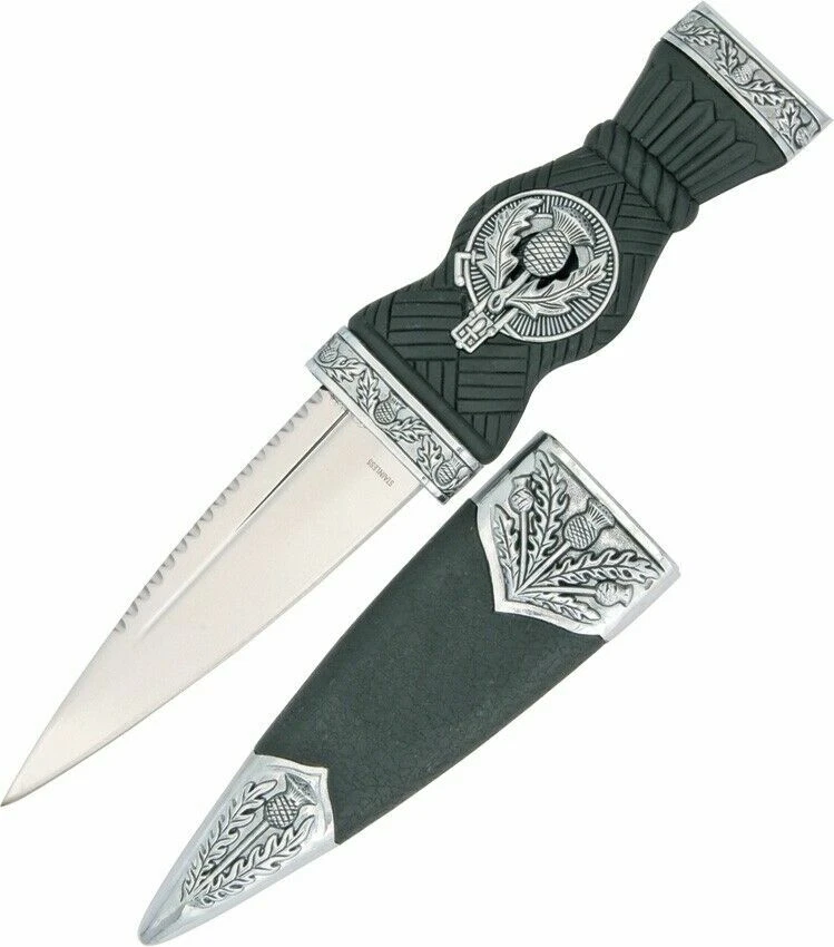 China Made 210549 Black Scottish Dirk Fixed Blade Knife