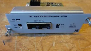 J9731A HP HPE Aruba 2920 2-Port 10GbE SFP+ Modul 5066-2234 - Bild 1 von 4