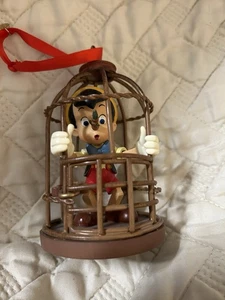 2012 Pinocchio Caged Sketchbook Christmas Ornament Disney - Picture 1 of 4