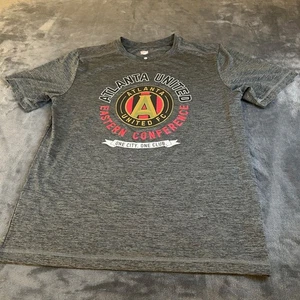 Atlanta United FC Tee MLS Eastern Conference Soccer Gray T-Shirt Mens Medium - Picture 1 of 9