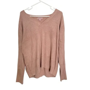 Barefoot Dreams Pullover Damen Gr. XL rosa V-Ausschnitt Style #: BDWCU21118 - Bild 1 von 6