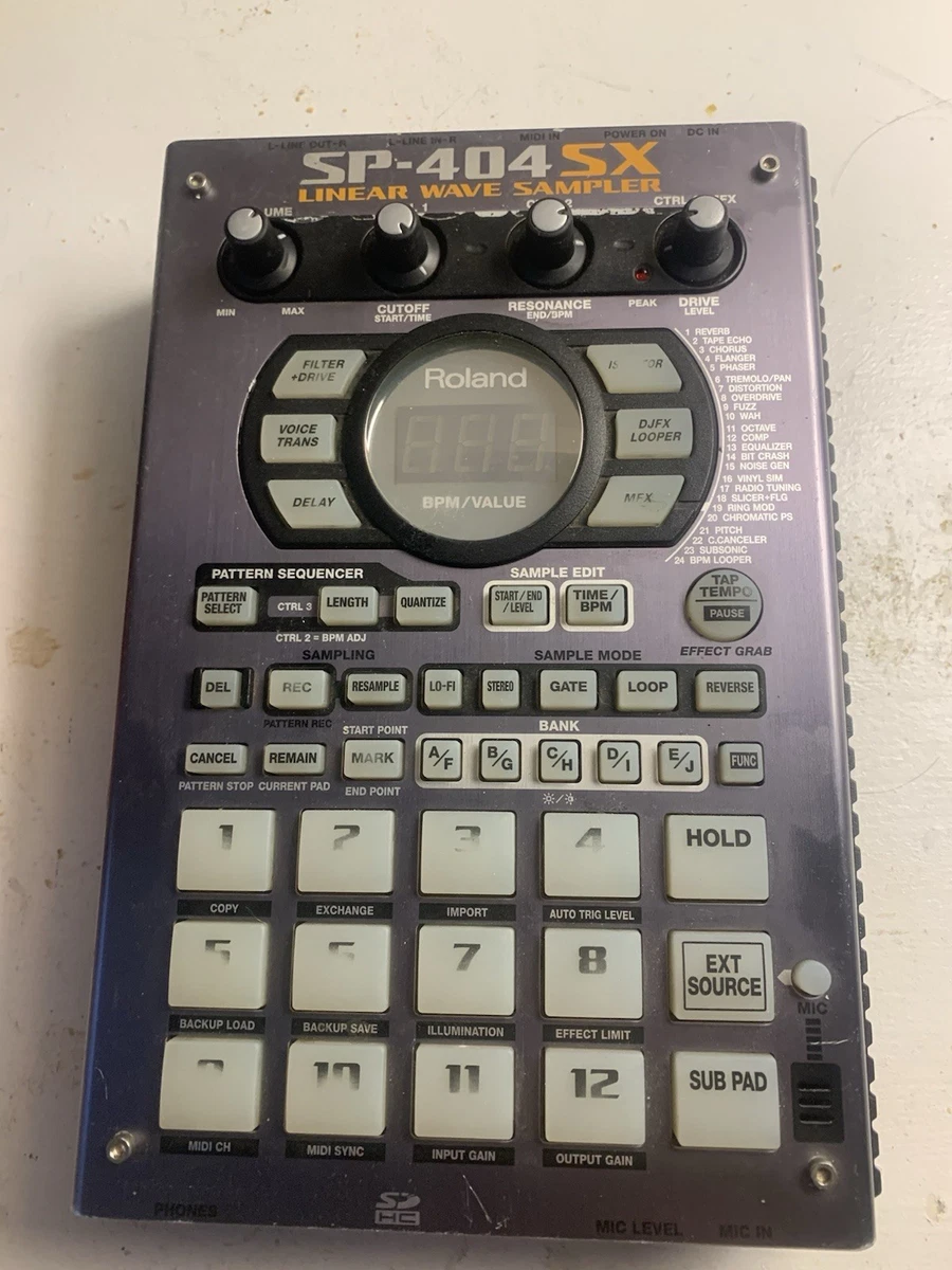 【ジャンク】Roland SP-404 サンプラー DJ】ヒップホップの楽曲制作やDJ用として人気の高いサンプラーの最新