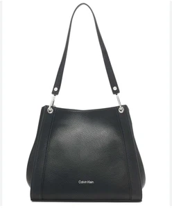 Bolso de Mano Calvin Klein Granate Triple Compartimento NEGRO - PRECIO DE VENTA SUGERIDO POR EL FABRICANTE $168 - Imagen 1 de 7