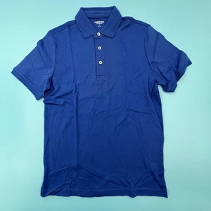 LAND END Mens Size:SMALL Short Sleeve Tailored Fit Polo Color:BRILIANT BLUE - Picture 1 of 6