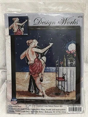 Design Works NIGHT TIME TANGO Kit Punto de Cruz Contado 2856 NUEVO Foto 1 de 3