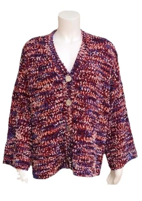 Cárdigan para mujer Marc New York Confetti Boucle Chenille suéter talla M  Foto 1 de 4