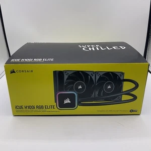 Corsair iCUE H100i RGB Elite Liquid CPU Kühler - 240mm (Lüfter defekt) - Bild 1 von 10