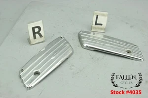 2011 Harley Road Glide CVO Saddlebag Latch Faceplate Cover Set CHROME #4035 - Picture 1 of 10