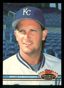 Bret Saberhagen - 1991 Stadium Club #38 - Kansas City Royals - Picture 1 of 2