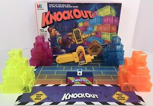 Vtg 1991 Milton Bradley Knockout Board Game 90s Board game - *Read