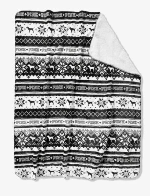 NWT VS PINK Sherpa Fleece Blanket Throw - Image 1 of 4