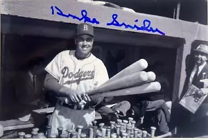 Duke Snider Signed Autographed 4x6 Photo Dodgers - Picture 1 of 1