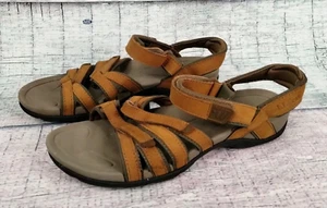 LL Bean Boothbay Sandals Womens Size 10 Medium, Brown Strappy Slingback - 275750 - Picture 1 of 17