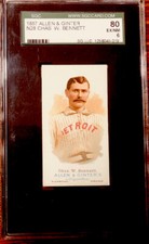 1887 N28 Chas W Bennett SGC 80 Ex Mt 6 Allen and Ginter