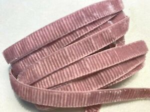Corduroy Ribbon Cotton Rayon  3/8" Trim Novelty 1 yd Made in France