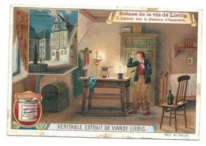 Explosion dans la pharmacie d'Heppenheim - - Chomo Liebig - Trade card - Picture 1 of 2
