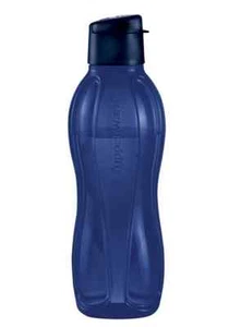 Botella de agua Tupperware 1L/36oz líquido apretada gran trago verter sello azul índigo nueva - Imagen 1 de 1