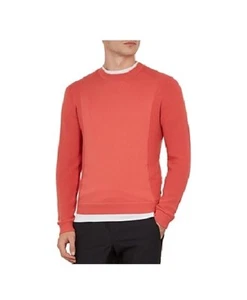 NWT Ted Baker London Men Trull Textured-Sleeve Sweater Light Orange Sz 3XL K365 - Picture 1 of 2