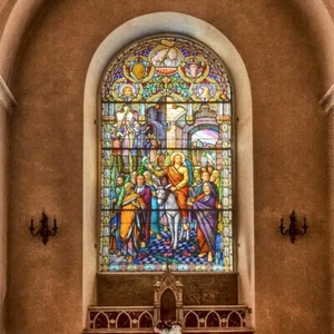 European Window Film Stained Static Cling Church Glass Stickers Decoration DIY - Picture 1 of 20