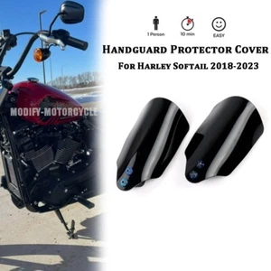 Handlebar Handguard Shield Protection For Softail Street Bob 114 FXBBS 2021-2023 - Picture 1 of 14