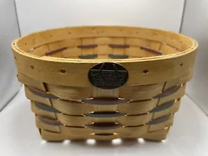 10" Diameter Peterboro Basket with Metal Tag - Picture 1 of 7
