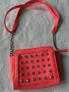 Justice For Girls Pink Jeweled Purse chain strap - Picture 1 of 6