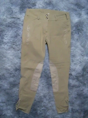 Calças de equitação Equine Couture Heritage tamanho 28 cavalo equestre em excelente estado usado - Imagem 1 de 4