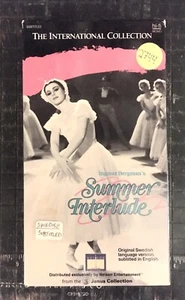 Summer Interlude VHS tape INGMAR BERGMAN Maj-Britt Nilson Swedish W/English Subs - Picture 1 of 2