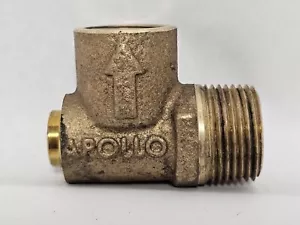 APOLLO PRESSURE RELIEF VALVE BRONZE 90 psi 3/4" x 1/2" M x F - Picture 1 of 9