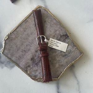DeBeer Paris Watch band 14mm Havana Brown Teju Lizard #T320-14w Straps NWT Deals - Picture 1 of 3