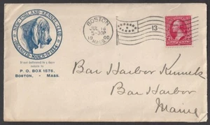 BOSTON, MA ~ NEW ENGLAND KENNEL CLUB ~ DOG Illustrated Advertising Cover 1900 - Picture 1 of 2