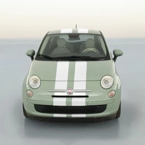 6" VINYL RALLY STRIPES RACING STRIPE KIT HOOD TRUNK ROOF DECAL KIT For FIAT 500 - Foto 1 di 5