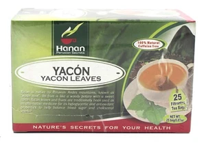 25 Hojas de Yacon Tea Bags (25 Yacon leaves Tea Bags) 1 Box (Hanan) - Picture 1 of 1