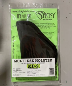 Sticky Holsters MD-2 Holster for Small/Medium Frame Handguns - Black - Picture 1 of 2