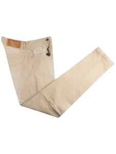 Jeans Marco Pescarolo Beige Algodón Ea Seda Lycra Edición Limitada PJSX9 Hombre - Imagen 1 de 3