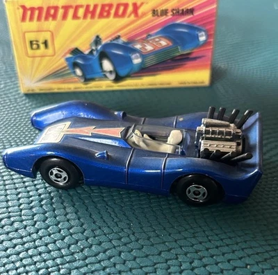 matchbox lesney superfast mit ovp , Nr. 61 Blue Shark von 1971 - Bild 1 von 4