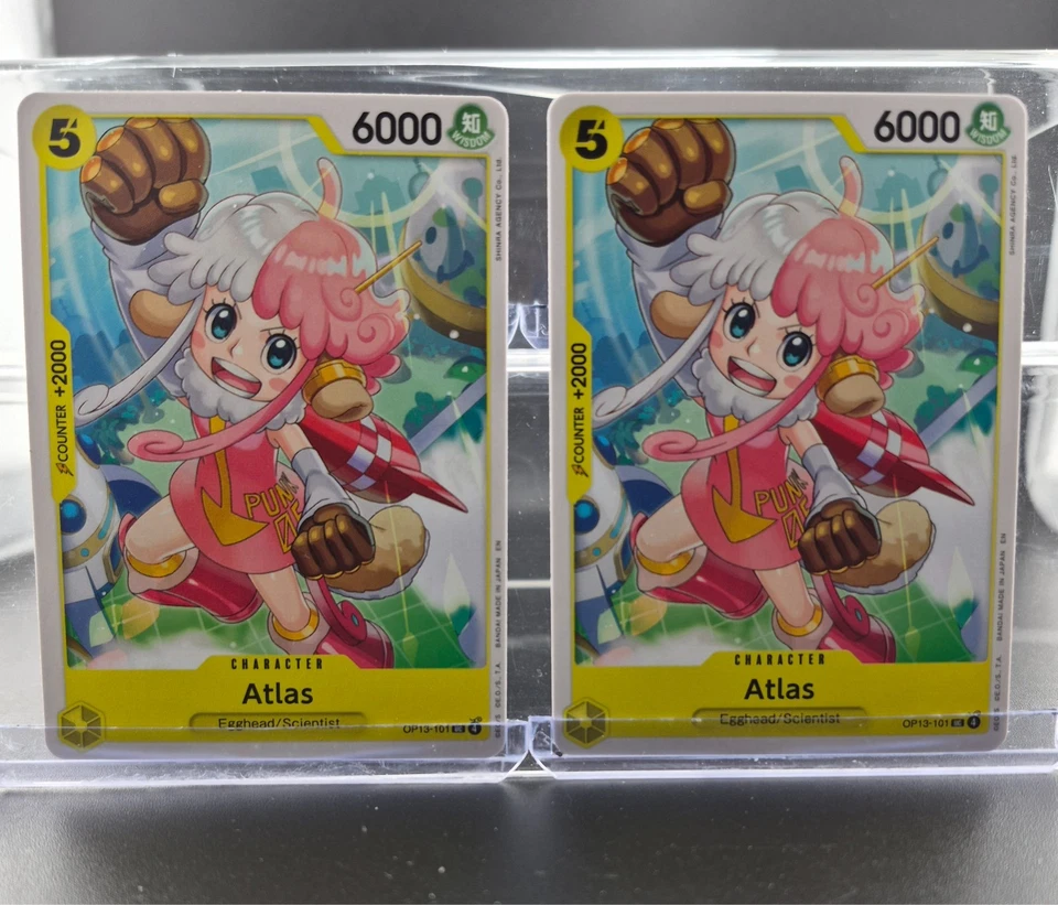One Piece TCG Atlas OP13-101 Carrying On His Will 2 Cards Set - Image 1 of 1