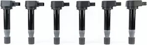 Ignition Coil Pack Set of 6 - Compatible with Honda, Acura, Saturn Vehicles - TL - Picture 1 of 12